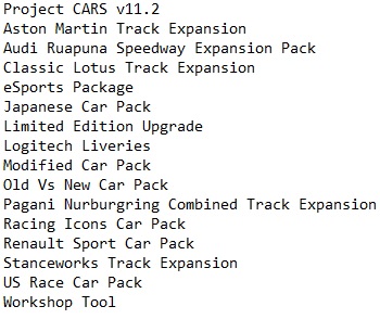 Project CARS Project CARS