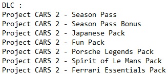 Project CARS 2 Deluxe Edition Project CARS 2 Deluxe Edition